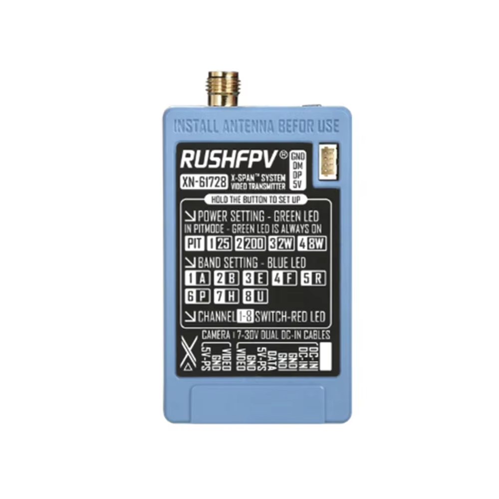 RUSHFPV 6.1‑7.2G 8W X61728 VTX - огляд і ціна Drone Receiver
