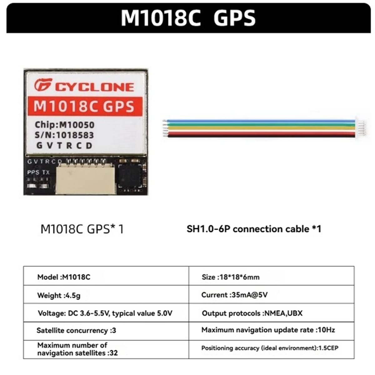 AAAE M1018C M10 GPS Module Int - огляд і ціна Drone Compass