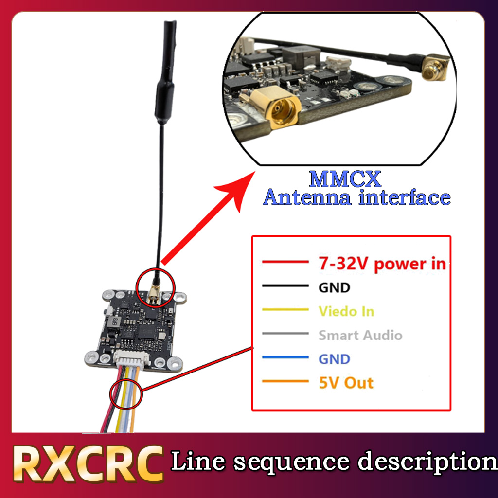 RXCRC 5.8G Module 48CH 1.6W VT - огляд і ціна Drone Camera